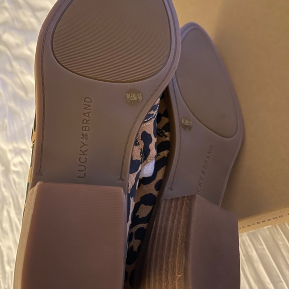 New with box Lucky Brand natural ink leopard print LK-Mahzan Shoes - Picture 5 of 8